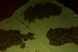Placinta cu carne si ciuperci