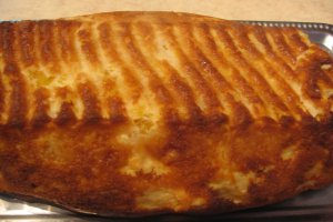 Budinca cu portocale si foi de placinta