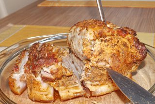 Friptura de porc cu garnitura de orez
