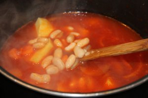 Supa de varza cu fasole