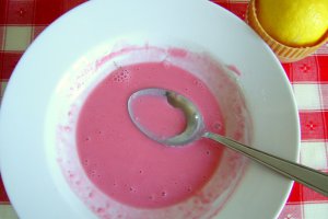 Spätzle cu mac si sos cald de cirese