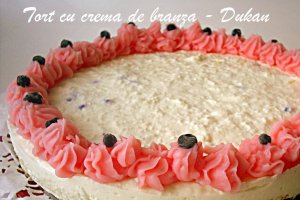 Tort cu crema de branza - Dukan
