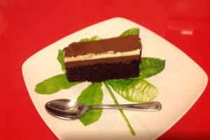 Prajitura cu doua creme de ciocolata