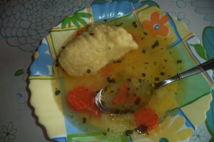 Supa de legume cu galuste de gris
