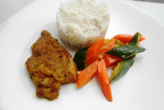 Porc cu orez si legume