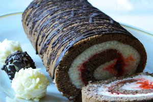 Rulada cu crema de cocos