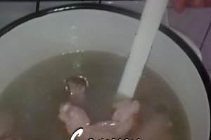 Bors de legume cu coasta de porc