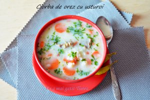 Ciorba de orez cu usturoi