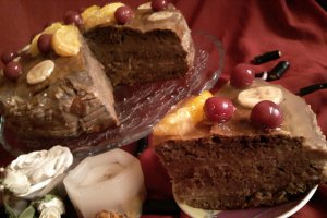 Tort cu crema de gris