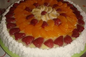 Tarta cu fructe " 1 Martie "