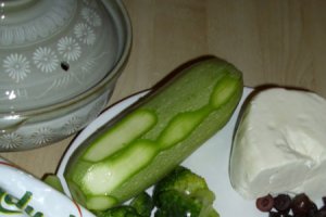 Budinca de broccoli cu dovlecei