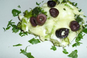 Budinca de broccoli cu dovlecei
