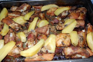 Friptura de porc  si costite