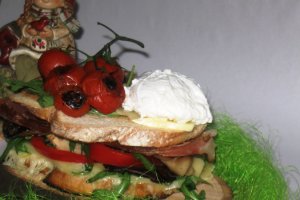 Sandwich cu ou poşat