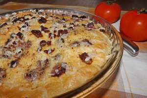 Focaccia cu rosii uscate si capere in ulei