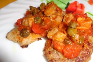 Scallopini cu jambon si capere