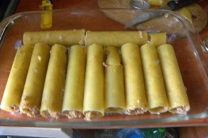 Cannelloni cu carne de pui