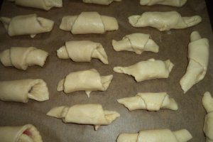 Cornulete cu rahat (de post)
