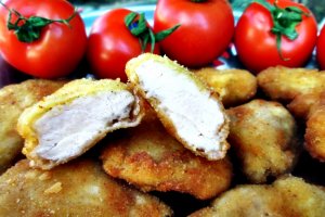 Snitele din piept de pui cu usturoi