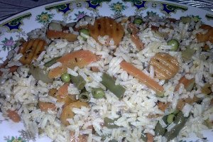 Orez cu legume (de post)