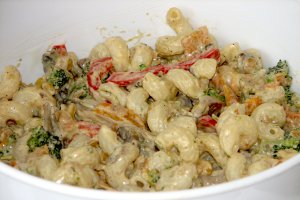 Serpentelli cu legume si branza elvetiana