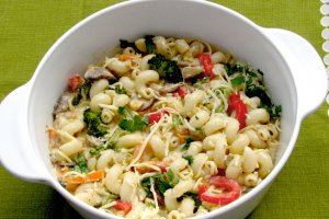 Serpentelli cu legume si branza elvetiana