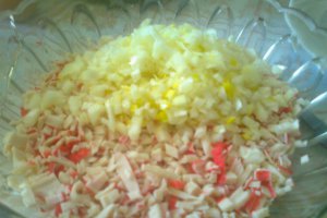 Bastonase de crab  cu maioneza