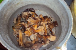 Sarmale cu spanac, ghebe si carne de pui