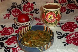 Mancare de fasole verde cu morcov