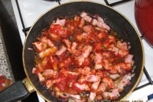 Ciorba de fasole boabe cu kaiser