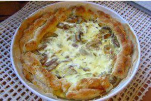 Tarta cu ciuperci