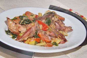 Ficatei de pui cu legume