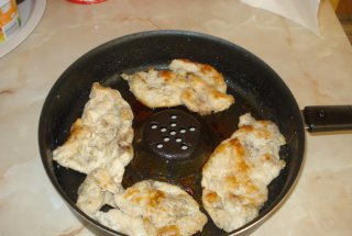 Piept de pui prajit