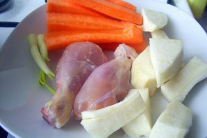 Supa de pui cu galuste - Dukan