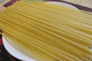 Spaghete cu muschiulet de porc si ciuperci