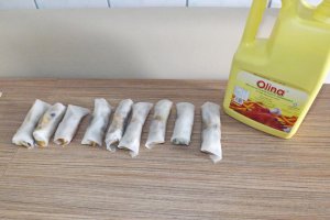 Pachetele de primavara cu  foi de orez