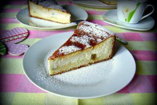 Eierschecke - Prajitura cu branza si crema de oua
