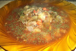 Bors de salata creata cu praz