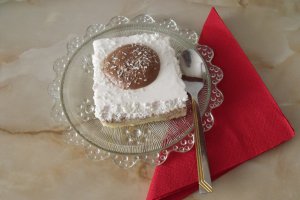 Chec cu crema de branza si nesquik