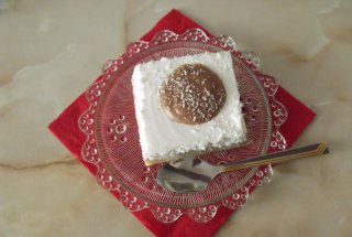 Chec cu crema de branza si nesquik
