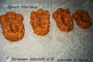 Labute de ursuleti -fursecuri cu nuca