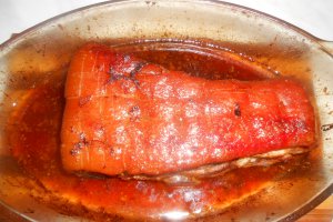 Piept de porc la cuptor cu legume si leurda