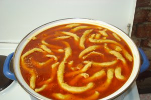 Ciorba de fasole cu galuste