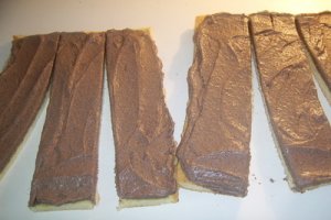 Spirala cu crema ganache de ciocolata