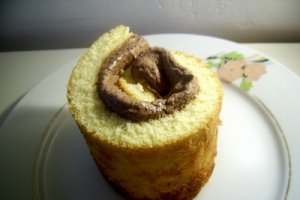 Spirala cu crema ganache de ciocolata