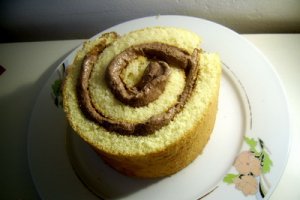 Spirala cu crema ganache de ciocolata