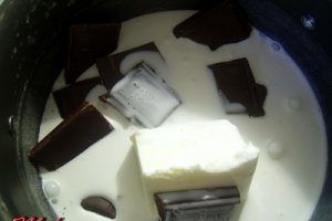 Spirala cu crema ganache de ciocolata