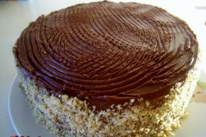 Spirala cu crema ganache de ciocolata