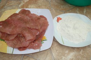 Snitel de porc natur