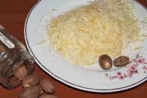 Sufleu cu cascaval afumat si ciupercute